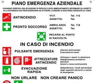 Piano Emergenza ed Evacuazione per incendi e terremoti