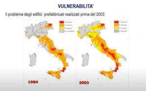 Miglioramento sismico capannoni industriali: mappa vulnerabilità sismica Italia