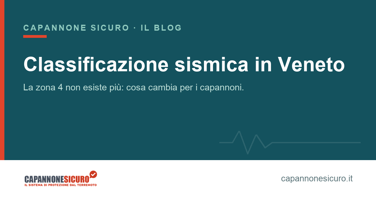 Classificazione sismica dei comuni in Veneto: la zona 4 non esiste più